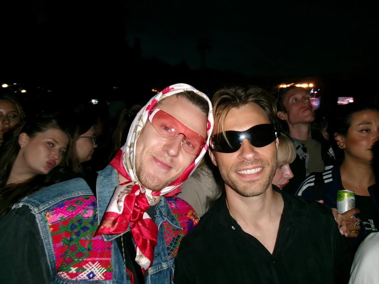 Oscar at Way Out West with a friend