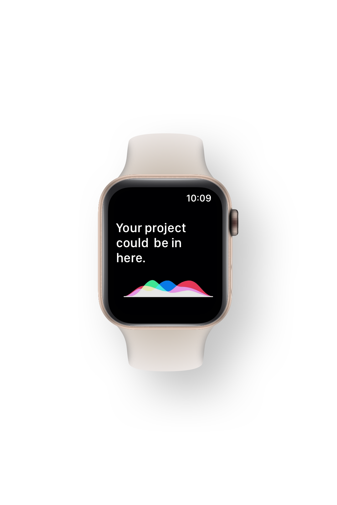 Apple Watch showing empty project